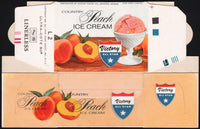 Vintage box VICTORY ALL STAR ICE CREAM Peach One Pint 1961 Emporia Kansas unused