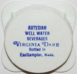 Vintage soda pop bottle cap VIRGINIA DARE Artesian Well Water Easthampton Mass