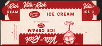Vintage box VITA RICH Ice Cream Dairy Havre Montana dated 1954 unused n-mint