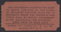 Vintage tickets VOX THEATRE Kansas City KS Lot of 2 different unused n-mint+
