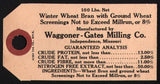 Vintage tag WAGGONER GATES MILLING CO Independence Missouri new old stock n-mint