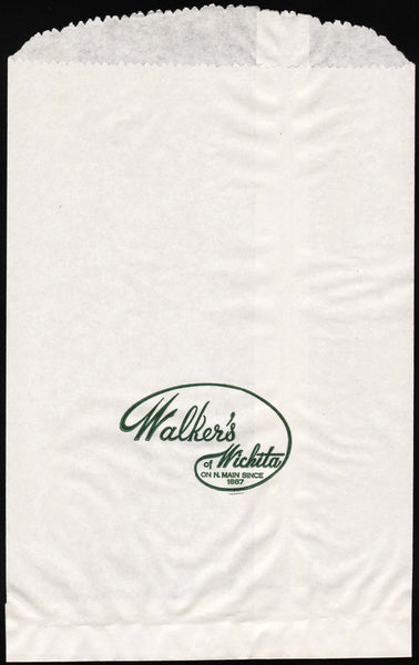 Vintage bag WALKERS of WICHITA on N Main Since 1887 unused new old stock n-mint