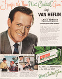 Vintage magazine ad WARRENS MINT COCKTAIL CHEWING GUM from 1947 Van Heflin pictured