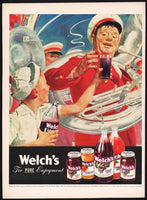 Vintage magazine ad WELCHS Grape Juice 1947 marching band Douglass Crockwell art
