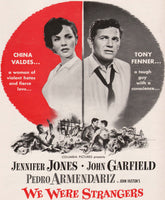 Vintage magazine ad WE WERE STRANGERS movie 1949 Jennifer Jones John Garfield