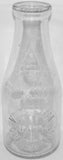 Vintage milk bottle WHITE EAGLE DAIRY Columbia Missouri 1924 embossed quart Rare
