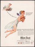 Vintage magazine ad WHITE ROCK Sparkling Mineral Water 1941 Psyche girl bottles