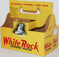 Vintage soda pop bottle carton WHITE ROCK Psyche pictured new old stock n-mint