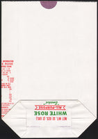 Vintage bag WHITE ROSE Plain Flour rose picture Germantown Milling Kentucky n-mint