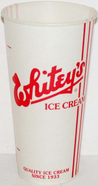 Vintage paper cup WHITEYS ICE CREAM Best In The Midwest new old stock n-mint