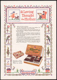 Vintage magazine ad WHITMANS SAMPLER Mothers Day from 1929 chocolates pictured