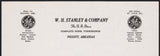 Vintage letterhead W H STANLEY and COMPANY Piggott Arkansas GE General Electric