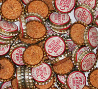 Soda pop bottle caps Lot of 12 WILD CHERRY SODA cork lined unused new old stock