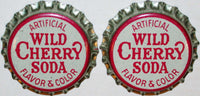 Soda pop bottle caps WILD CHERRY SODA Lot of 2 cork lined unused new old stock