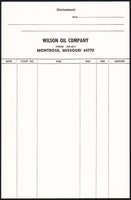 Vintage statement WILSON OIL COMPANY Montrose Missouri unused new old stock n-mint