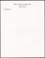 Vintage letterhead WILSONS FURNITURE and HOBBY STORE Princeton Indiana n-mint