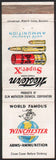 Vintage matchbook cover WINCHESTER Arms Ammunition Western Super-X shells pictured
