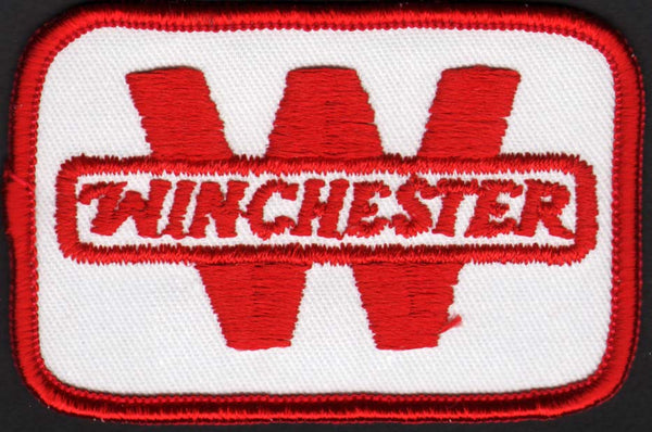 Vintage uniform patch WINCHESTER red and white unused new old stock n-mint+ condition