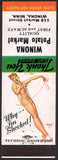 Vintage matchbook cover WINONA POTATO MARKET George Petty pinup girlie Minnesota
