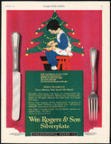 Vintage magazine ad WM ROGERS AND SON SILVERPLATE 1924 Christmas Maginel Wright