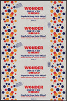 Vintage bread wrapper WONDER BREAD dated 1948 Continental New York NY unused