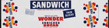 Vintage bread wrapper WONDER SANDWICH dated 1948 Des Moines Iowa new old stock