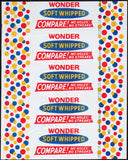 Vintage bread wrapper WONDER SOFT WHIPPED Continental Baking Rye New York unused