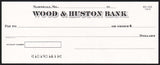 Vintage bank check WOOD and HUSTON BANK Marshall Missouri new old stock n-mint+