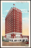 Vintage postcard YOUNGBLOOD HOTEL Enid Oklahoma picturing the old hotel linen