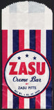 Vintage bag ZASU CREME BAR by Zasu Pitts the actress Beaudry Candy unused n-mint